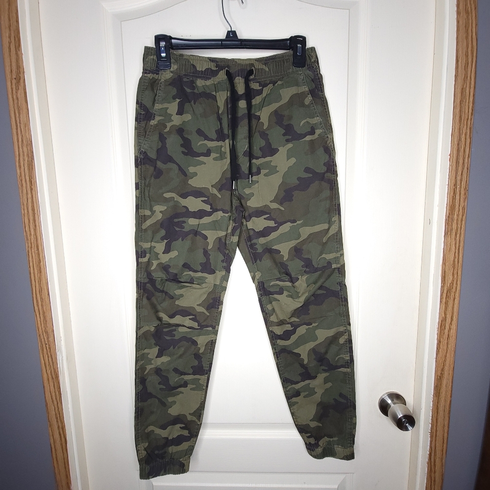 Girl's Junior XS American Eagle Jogger Pants Camo Flex Elastic Waist Ankles